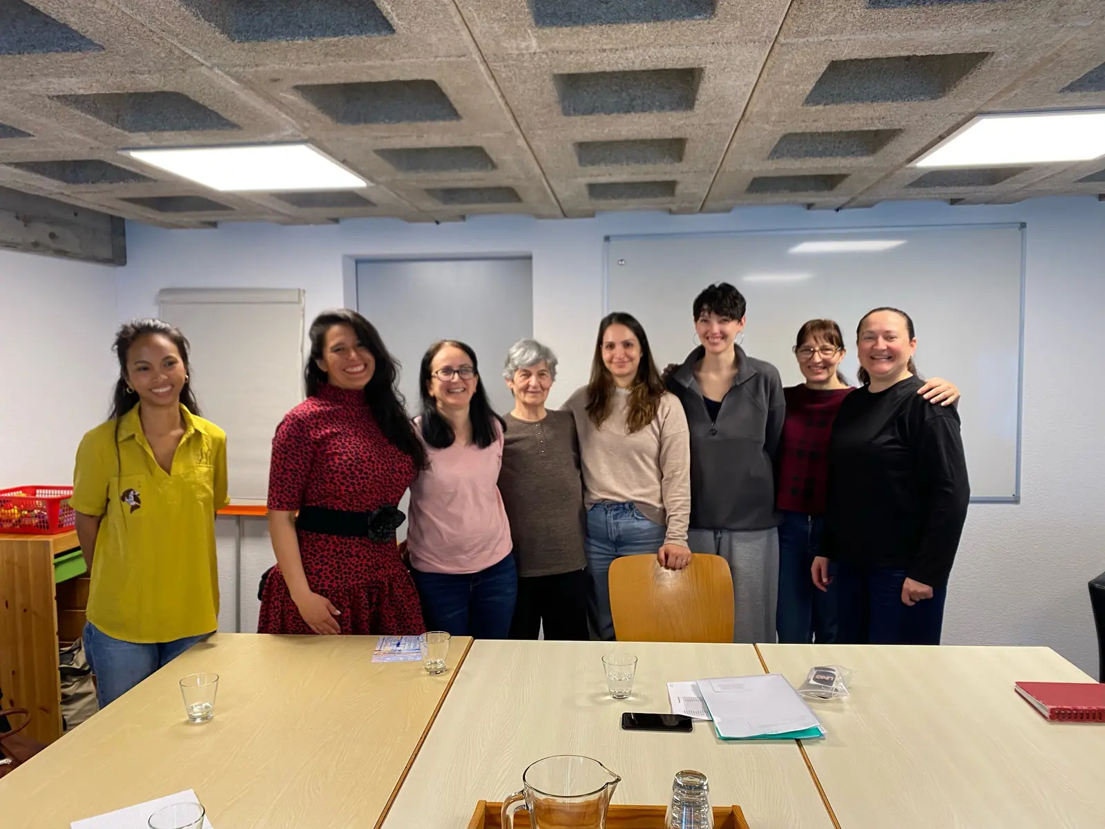 Teilnehmerinnen und Team des SprachCafés
